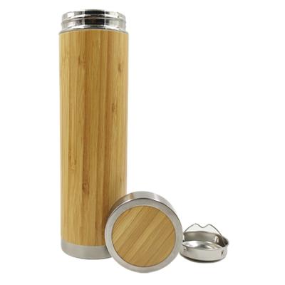 China Business Manufacturers Wholesale Stainless Steel Thermos Bamboo Vacuum Flask For Coffee for sale