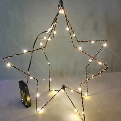 China Christmas Folding Star Christmas Fairy 3D LED Decoration Lights For Streets for sale