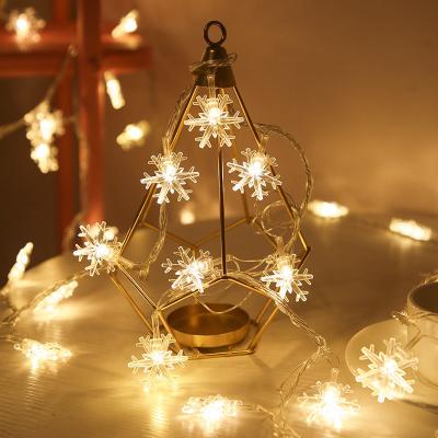 China Commercial Christmas Light LED String Light Snowflake String December For Home Hanging Garland Christmas Tree Decor Ornament Navidad New Year for sale