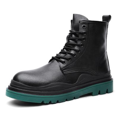 China New Arrival Cowboy Anti-slippery Men Boots Genuine Leather High Top Mens Cotton Sneakers for sale