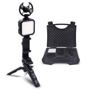 China Mini Factory Direct Phone Holder for Live Streaming Smartphone Vlogging Kit with Microphone for sale