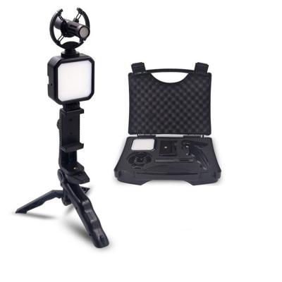 China Mini Hot Selling Portable Smart Phone Media Blog Microphone Video Shooting Kit With Tripod for sale