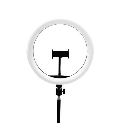 China Hot factory sale selfie phone tripod bracket PORTABLE led tricolor ring light for sale