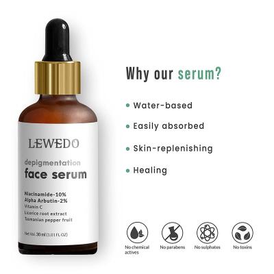 China Moisturizer Private Label Shrink Peeps Pump Fine Lines Niacinamide Zinc Arbutin Whitening Face Serum Bulk for sale