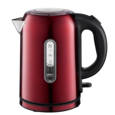 China Electric Kettle 1.7L Portable and Cordless Design 360 Degree Rotation Base Stainless Steel for Household/Hotel Use with Blue LED Light for sale