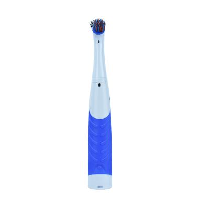 China Sustainable Powerful Scrubber Cleaning Brush Electric Battery Operated Portable Kitchen Cleaning Brush Set with 4 Heads for sale