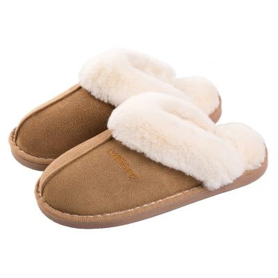 China Cute Fuzzy Fluffy Furry Cozy Home Slippers Women's Men's House Slippers Warm Winter Indoor Bedroom Comfortable Warm Outdoor Shoes for sale