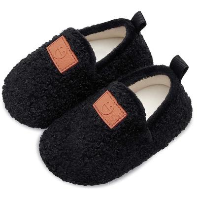 China Toddler Slippers Bedroom Toddler Slippers Baby Boy Girls Warm Indoor Home Slippers Light Weight Comfortable Non-slip Shoes For Infant Kids for sale