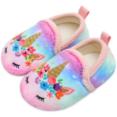 China Designer Toddler Slipper Kids Toddler Slippers Socks Slippers For Boys Girls Baby With Non-Slip Microfleece Sole Shoes Bedroom Home Slippers for sale