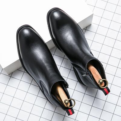 China 2022 Winter Dress Shoesfactory Classics Waterproof Italian Genuine Leather Chelsea Boots For Men Black Brown Boots Boots for sale