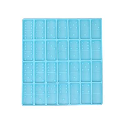 China Card Viable Hand Making Domino Epoxy Resin Silicone Mold DIY Children's Toys for sale