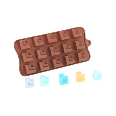 China Silicone Stocked Baking Molds Cake Fondant Decorating Tools Rose Flowers Mold Heart Shape Candy Chocolate Silicon Molds for sale