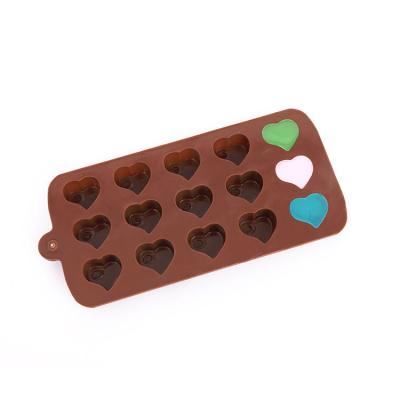 China Stocked Set of Chocolate Heart Mold, Diamond Heart Shaped Silicone Cake Mold Trays for DIY Kitchen Home Baking Tools for sale