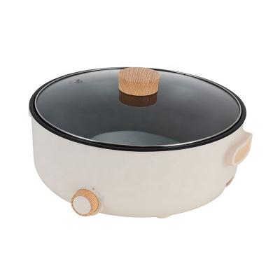 China Hotel Hot Pot 4L Pot Frying Pan Cheap Electric Steaming Electric Cooker Frying Pan for sale