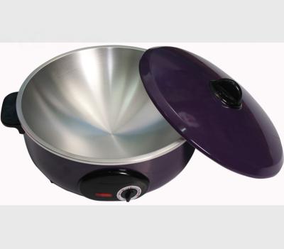 China 12 Inch Round Household Multifunctional Electronic Frying Pan Smoothly Heating for sale