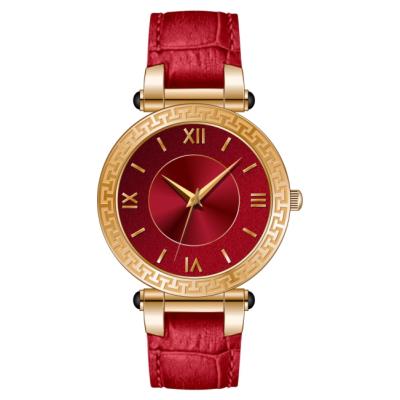 China New water resistant fashion trend Japan quartz watch, waterproof watch with leather brand, delicate women's watch for sale