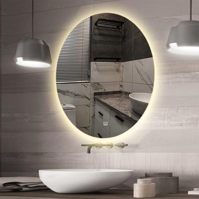 China Luxury Modern Full Body Length LED Fog Light Decor Rectangular Aluminum Framed Wall Bathroom Mirror for sale