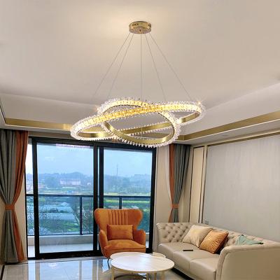 China Modern Decoration Energy Saving Modern Large Crystal Led Hotel Aluminum Acrylic Luxury Chandelier en venta