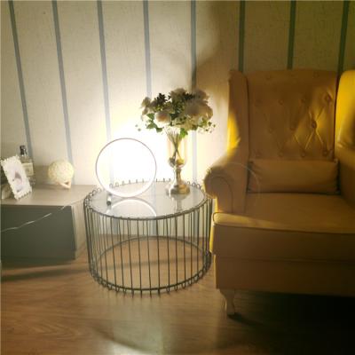 China Hot Selling Product Eco-friendly Customized Modern Wire Control RGB Ring Table Lamp for sale