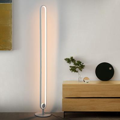 Chine High Quality Modern Double-Layer Modern Stepless Remote Control Round LED Floor Lamp à vendre