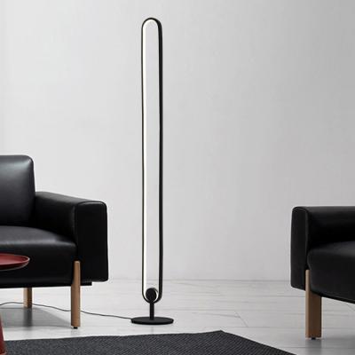 Chine New Modern Professional Nordic Minimalist Remote Control Double Infinity Around Led Floor Standing Lamp à vendre