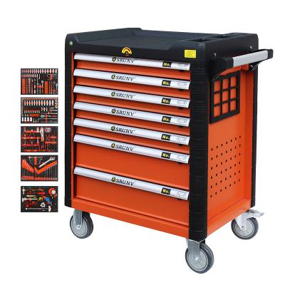 China Good Quality Car Reapiring Herramienta 352 Pcs Workshop Cabinet Garage Tool Trolley With 7 Drawers EVA Car Repair Combination Tools Set For for sale