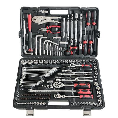 China Car Repair Tooling Pour Professional Multifunctional Mechanics Kit Wrench Socket Toolbox Car Tool Kit 147 Pcs Tool Kit for sale