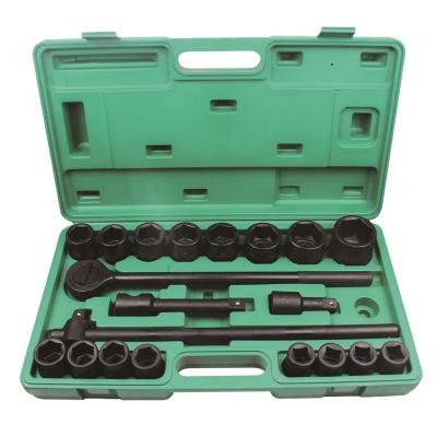 China Auto Maintenance 21 Pcs Heavy Duty Ratchet Wrench Socket Heavy Duty Tool Kit for sale