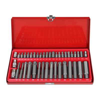 China For car repair. Chrome Vanadium Steel Screw Heads and Bits Impact Screwdriver Socket Bit Set, 41-Piece for sale