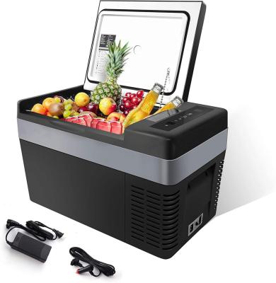 China New Top Selling China-chic 25L Mini Car Fridge Freezer Portable Fridge For Home Car Dual Use for sale