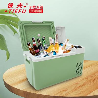 China 30L DC 12V/24V Compressor Fridge Freezer Car Luxury Portable Fridge For Camping for sale