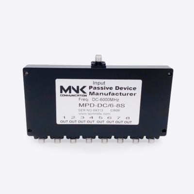 China Hot DC-6000 MHz 8 Way Power Splitter Resistor Power Splitter MPD-DC/6-8S DC-6G for sale