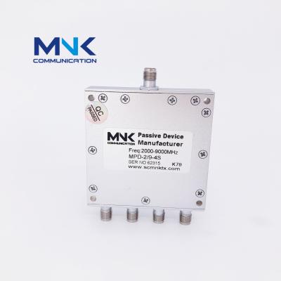 China Hot 2000 SMA-Female - 9000MHz Wilkinson Splitter Power 2-9GHz Microstrip 4 Way Splitter Power Combiner MPD-2/9-4S for sale