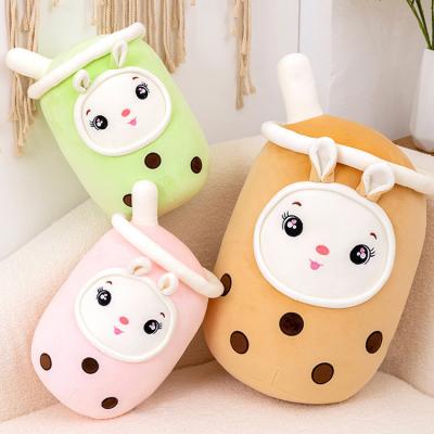 China Cute Doll Boba Cups Soft Toys Bunny Plush Toys Boba Plushies for sale