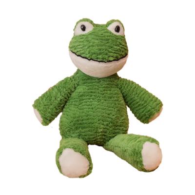 China Cute High Quality Cuddly Soft Cuddly Sleeping Doll Plush Baby Stuffed Baby Frog Toys for sale