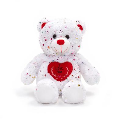 China Colorful Plush Toy I Love You Teddy Bear Valentines Day Gift Cute Doll New Design for sale