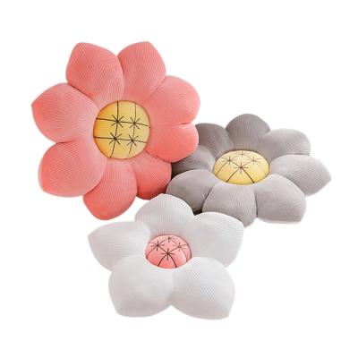 China Cute Doll Fashion Plush Colorful Flower Pillow Cushion Stuffed Toy Plush Flower Soft for sale