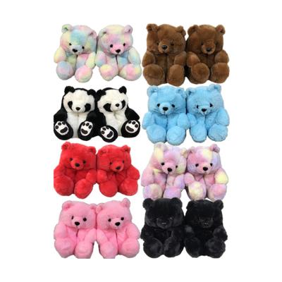 China Hot Selling Soft Teddy Bear Slippers Comfortable Bed Cheap Slippers Anti-skid Indoor One Piece Slippers One Size Fits All In Stock for sale