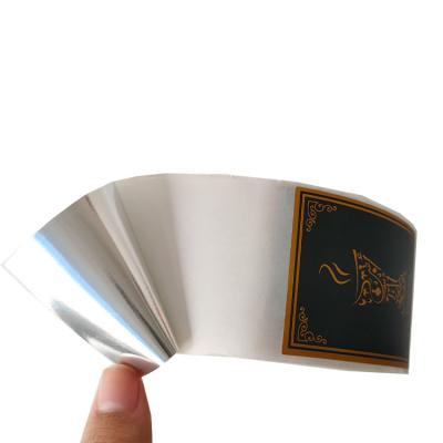 China Waterproof Custom Ribbon Sticker Waterproof Printing Sticker Label Bright Foil for sale