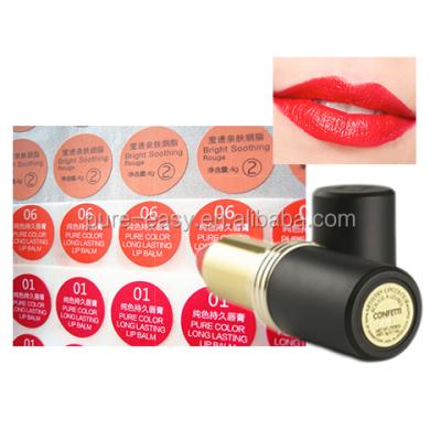 China Waterproof Durable Matte Lipstick Private Adhesive Label for sale