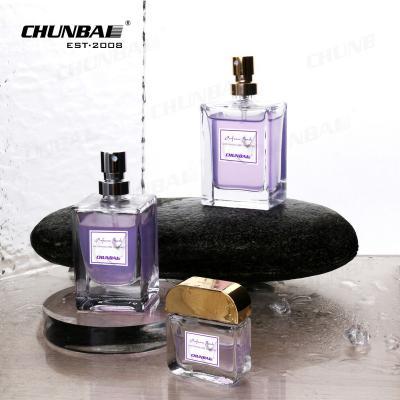 China wholesale luxury 30ml 50ml 100ml square round spray cap empty refill glass bottle perfume bottle with packing for sale