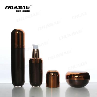 China High Quality Fantastic Style 100ml Unique Acrylic Spray Pump Skincare Bottles Cosmetic Acrylic Jars And Bottles Sets for sale