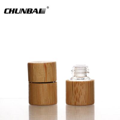 China China Factory Hot Sale Small Storage Cosmetic Cream Lotion Glass Bamboo Jar With Bamboo Lid Sublimation zu verkaufen