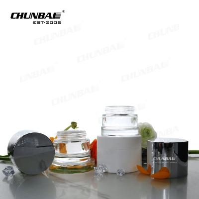 China High Cap Mini High Borolicicate Heat Resistant Glass Jar Accept Customization Wholesale Clear Unique Glass Jars for sale