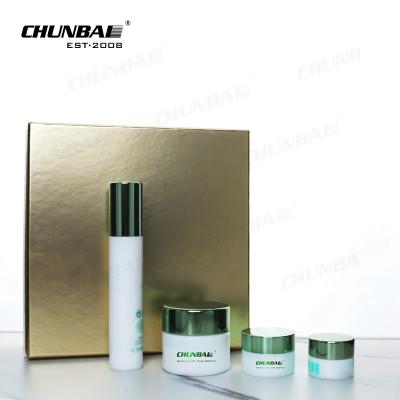 China Custom Luxury Empty White Ceramic Recycled Makeup Skin Care Glass Pump100g 150g 200g Fancy Packaging Cosmetic Bottle Set for sale