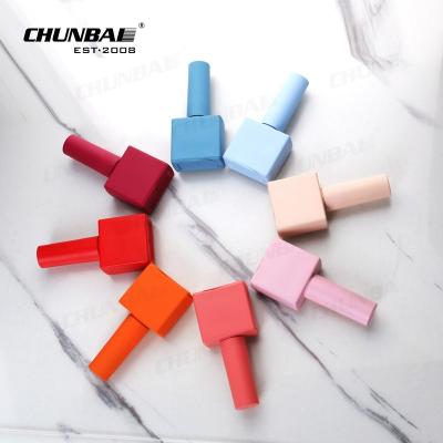 Chine Wholesale Glass Packaging Factory Bulk High End Printer Custom Square Empty Nail Uv Gel Polish Glass Bottle With Brush 15ml à vendre