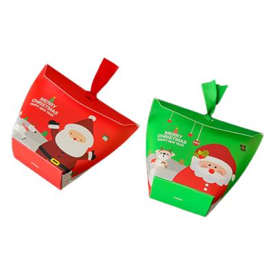 China Recyclable Custom Cute Special Shape Christmas Holiday Christmas Wrapping Gift Box Small For Cookie Goodies for sale