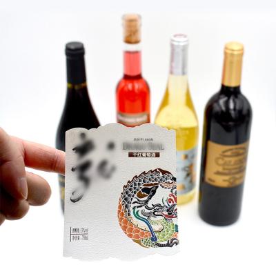 China All Industry Customized Red Wine Self Adhesive Label Personalized Packaging Transparent Stickers Label Roll For Wine Bottles for sale