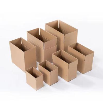 China Recyclable Outer Cardboard Folding Recycled Cardboard Paper Flat Packed Boxes Shipping Corrugated Box Small Large for sale