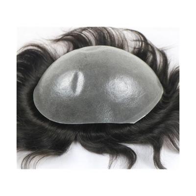 China New Arrival Men's Hairpiece Uomo Long Hair Thin Skin Toupee Hairpiece For Man for sale